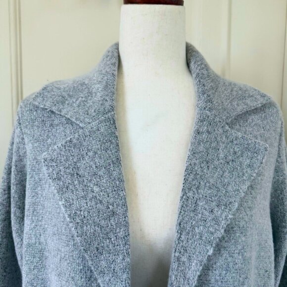 PINK CLOVER Grey Long Cardigan Coatigan Size M - Picture 4 of 14